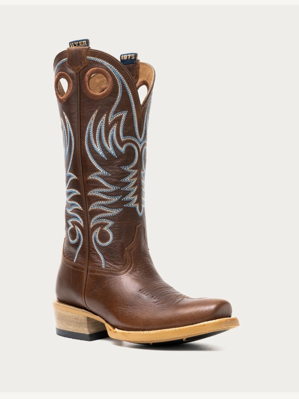 Hyer Women's Sun City Boots - size 7.5 in Caramel Brown Cowhide - work & fashion